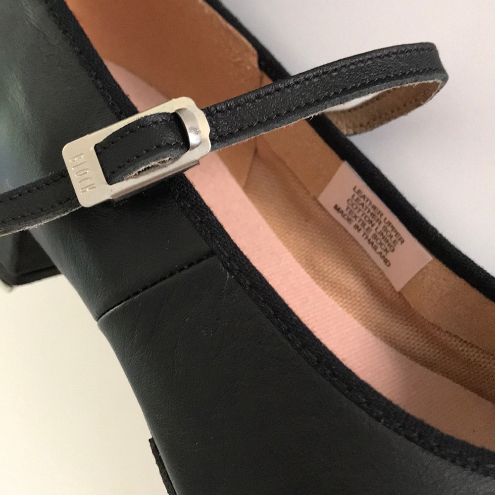 Ladies Bloch Tap-On Leather Tap Shoes - Picture 5 of 6